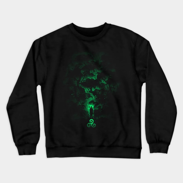 Green Forest Crewneck Sweatshirt by Area31Studios